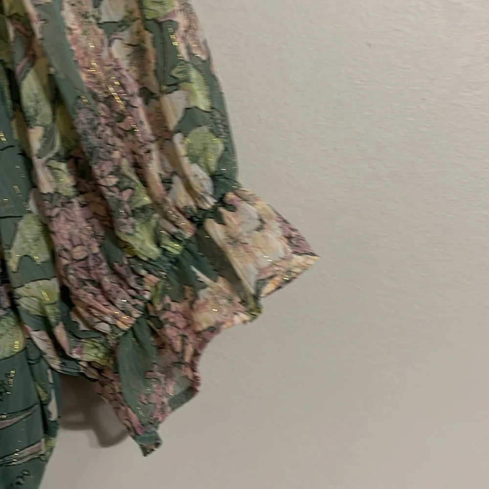 Lauren Conrad flowy ruffle tiered floral maxi dress xl - Picture 10 of 11